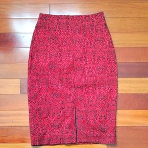 Stunning Worthington women's black and red skirt size 6
